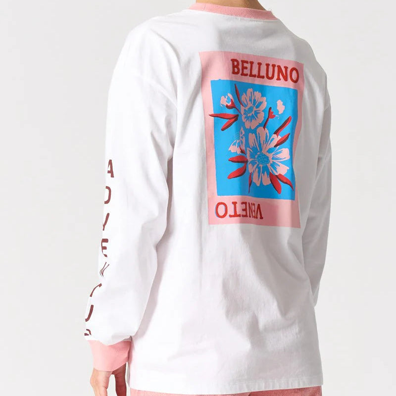 WALNUT MELBOURNE MALIBU L/S TEE: BELLUNO VENETO WHITE