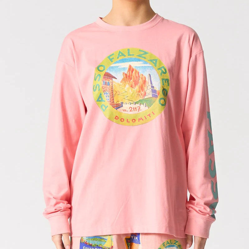 WALNUT MELBOURNE MALIBU L/S TEE: DOLOMITE PINK