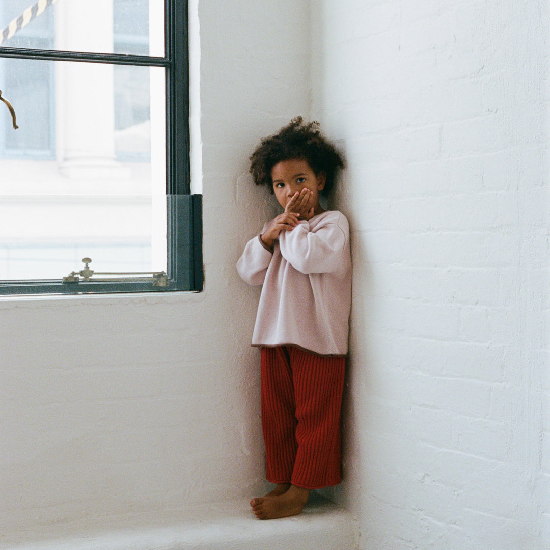 ILLOURA THE LABEL ESSENTIAL KNIT JUMPER: DUSTY PINK