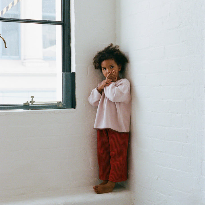 ILLOURA THE LABEL ESSENTIAL KNIT JUMPER: DUSTY PINK