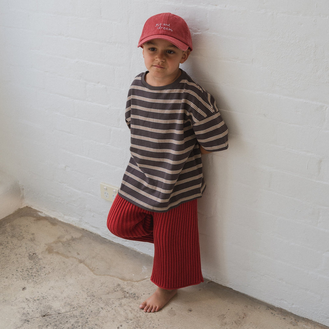 ILLOURA THE LABEL BASIC TEE: VINTAGE STRIPE