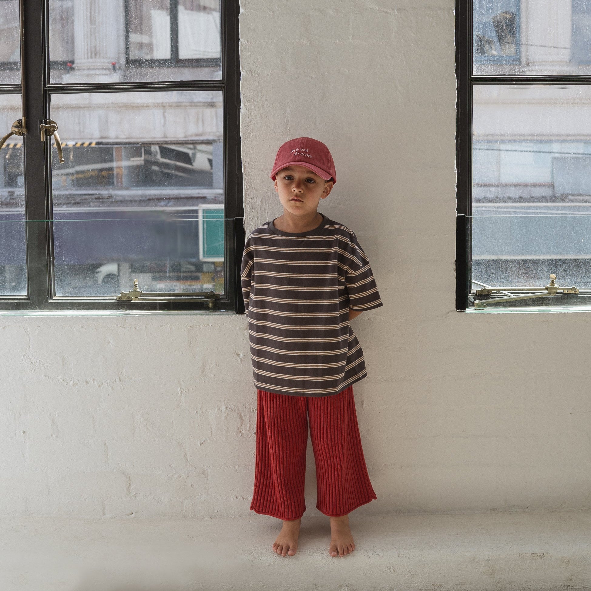 ILLOURA THE LABEL BASIC TEE: VINTAGE STRIPE
