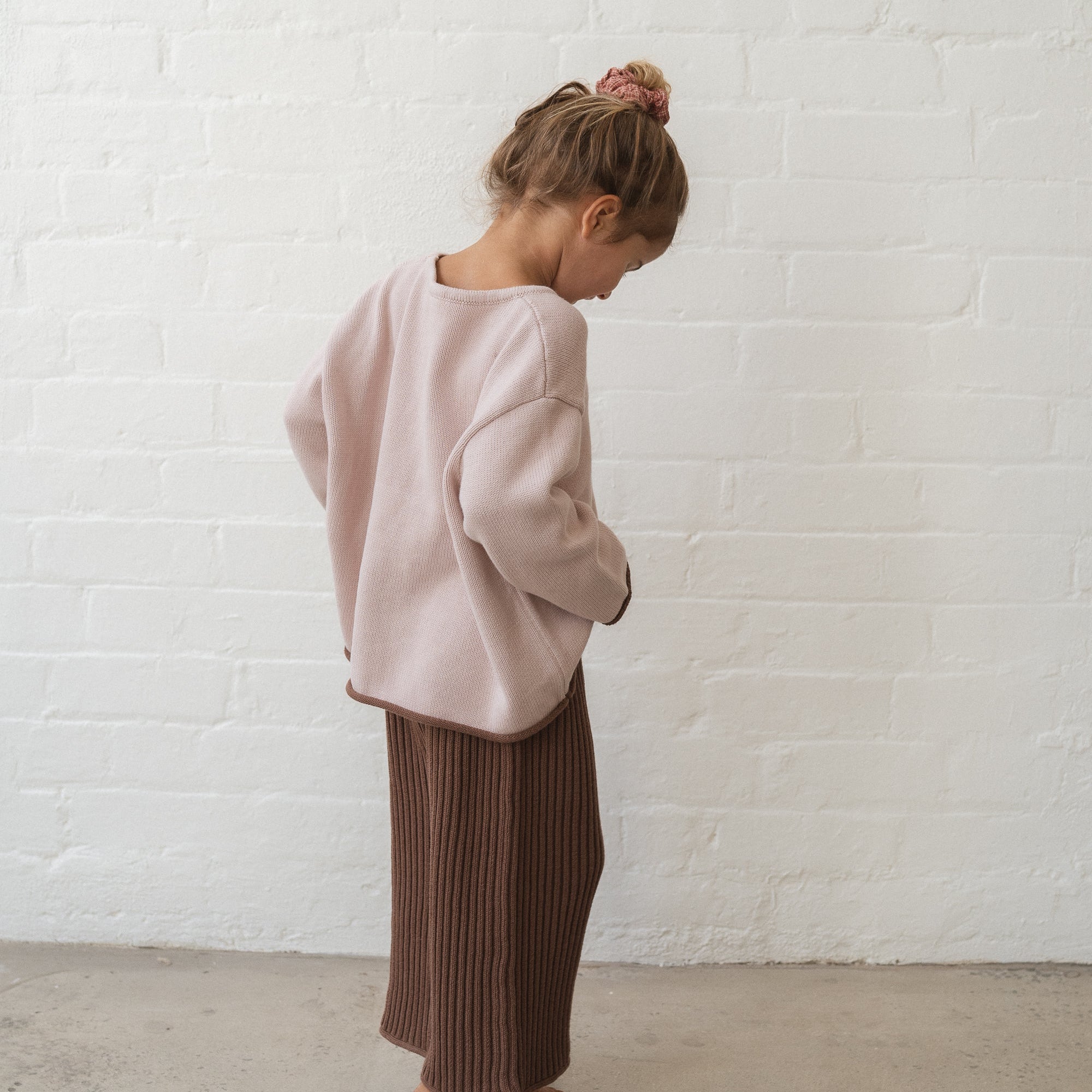 ILLOURA THE LABEL ESSENTIAL KNIT JUMPER: DUSTY PINK