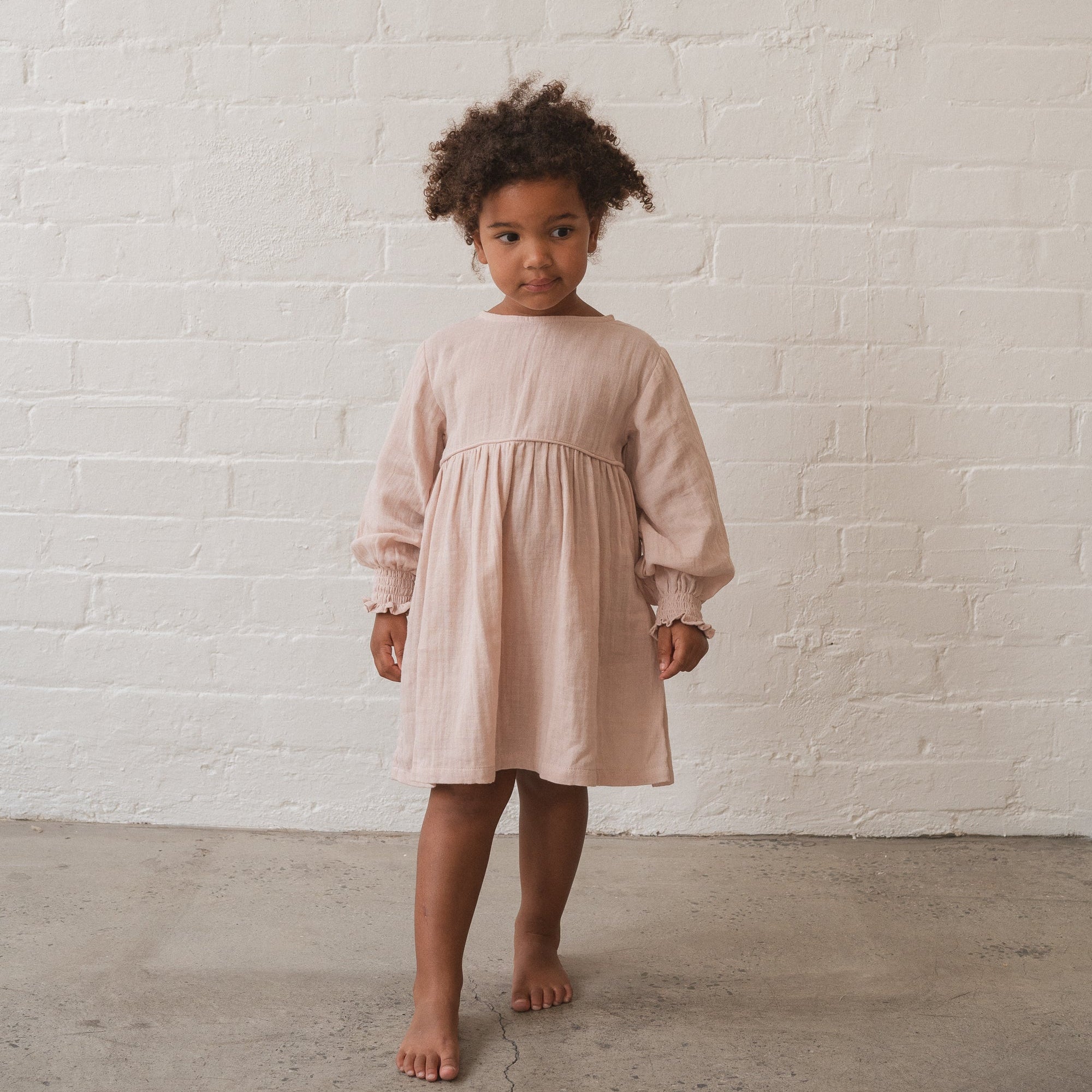 ILLOURA THE LABEL YUMI DRESS: DUSTY PINK