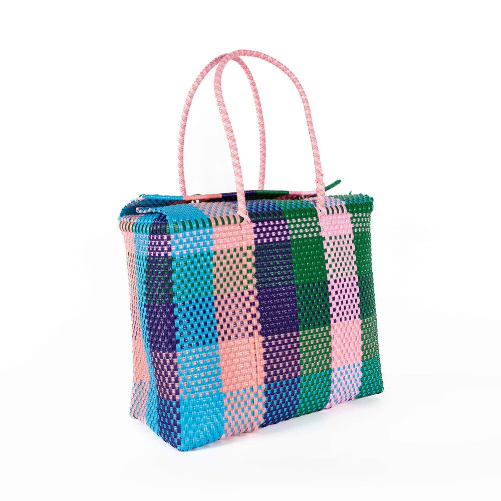 BAHIA BASKETS CARLA CARRYALL BASKET: MULTI / MED