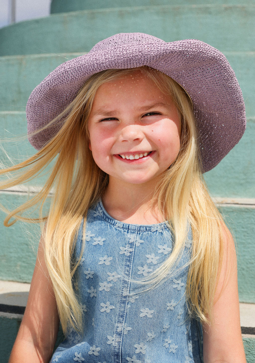 GROWN CROCHET ADJUSTABLE HAT, MAUVE