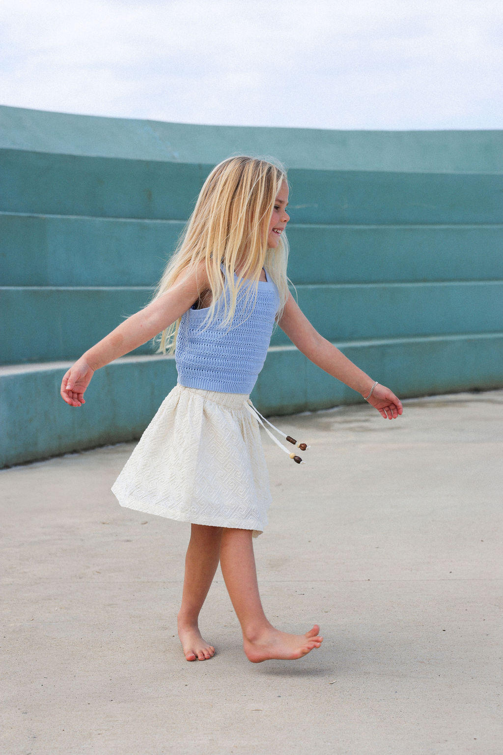 GROWN ORGANIC KNITTED BEAD TOP, BUBBLE