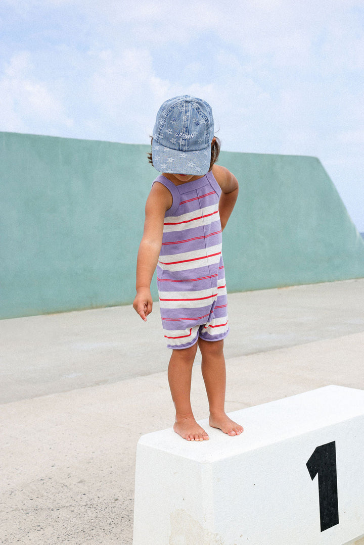 GROWN DAISY DENIM CAP, ADULTS