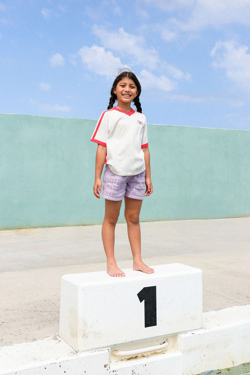 GROWN BUBBLE TERRY TOWELLING SHORTS, MAUVE