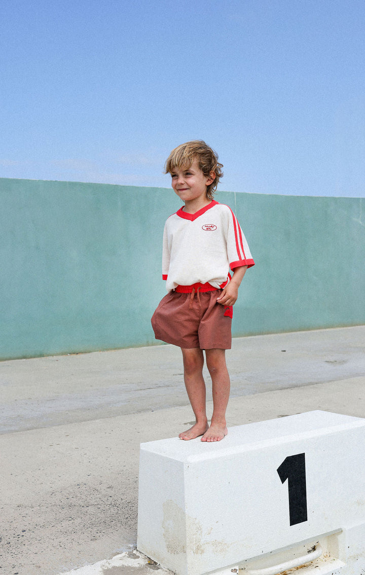 GROWN PALM TREE SWIM SHORTS, TEDDY