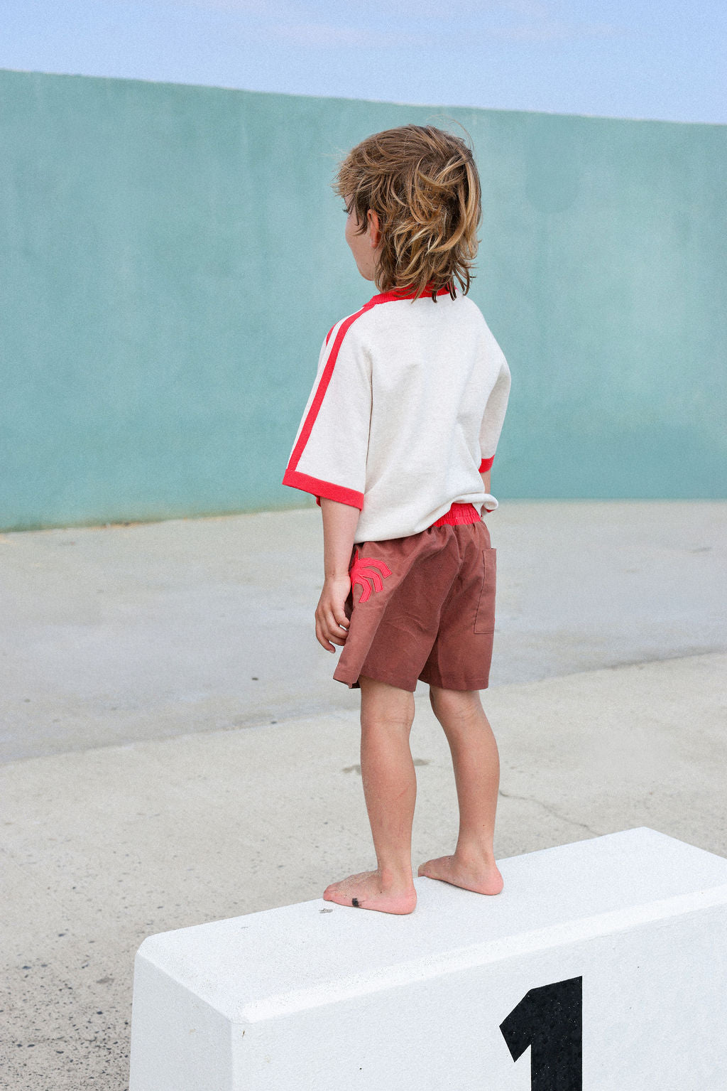 GROWN PALM TREE SWIM SHORTS, TEDDY