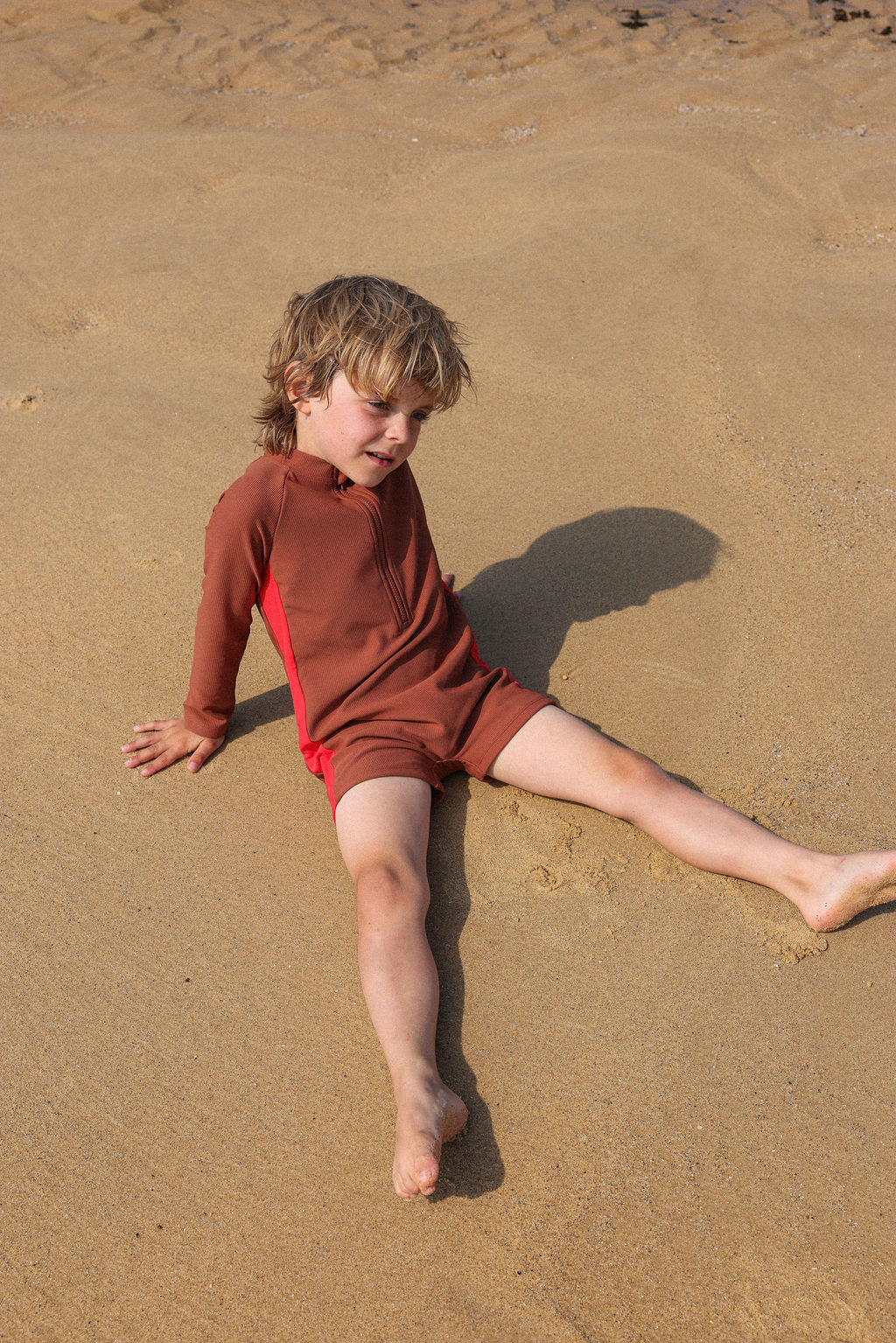 GROWN ZIP LS SWIM SUIT, TEDDY