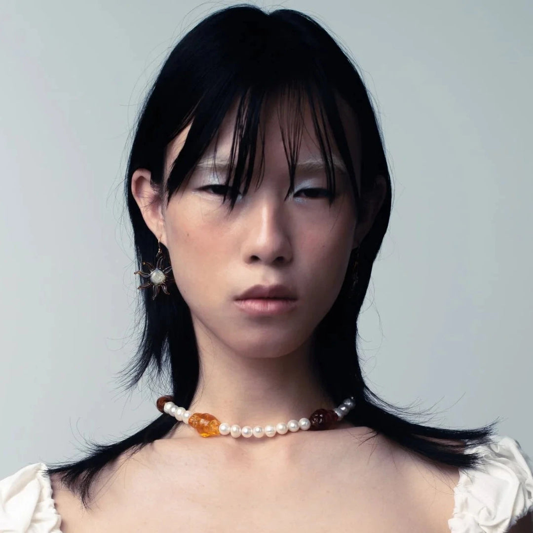 JEAN RILEY MIRAGE PEARL NECKLACE: SOLEIL