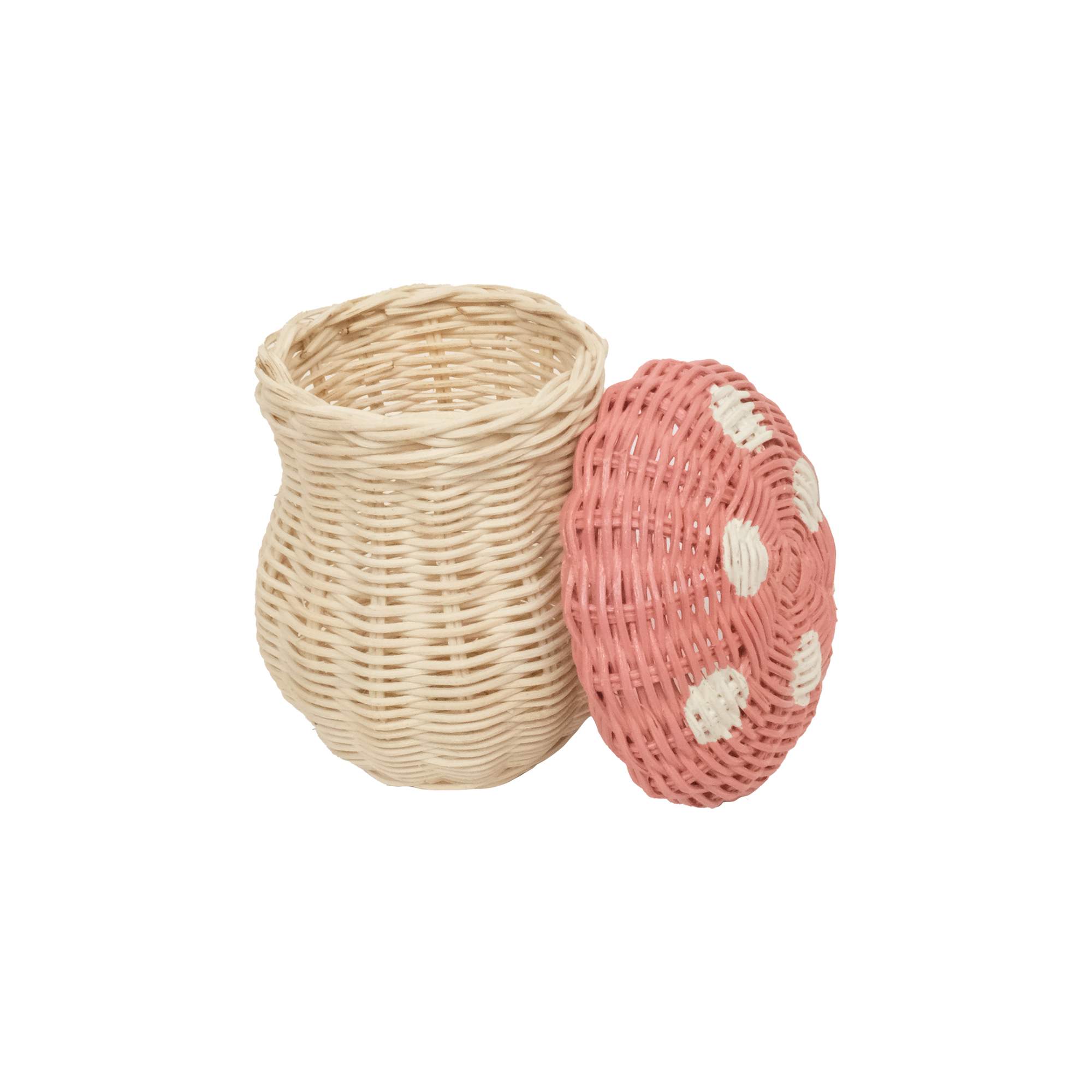 OLLI ELLA TOADSTOOL BASKET: MUSK & STRAW