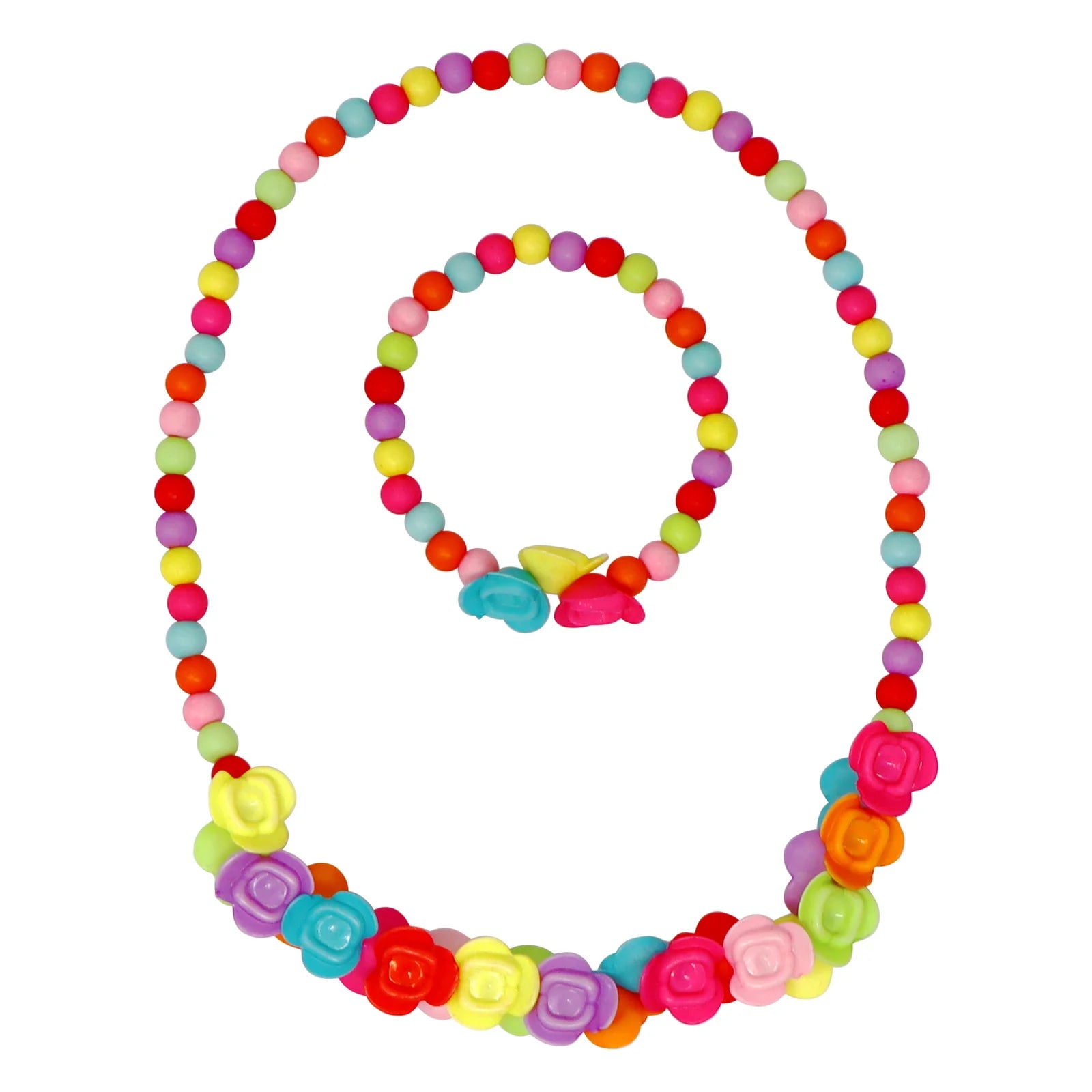 VIBRANT ROSES NECKLACE / BRACELET SET