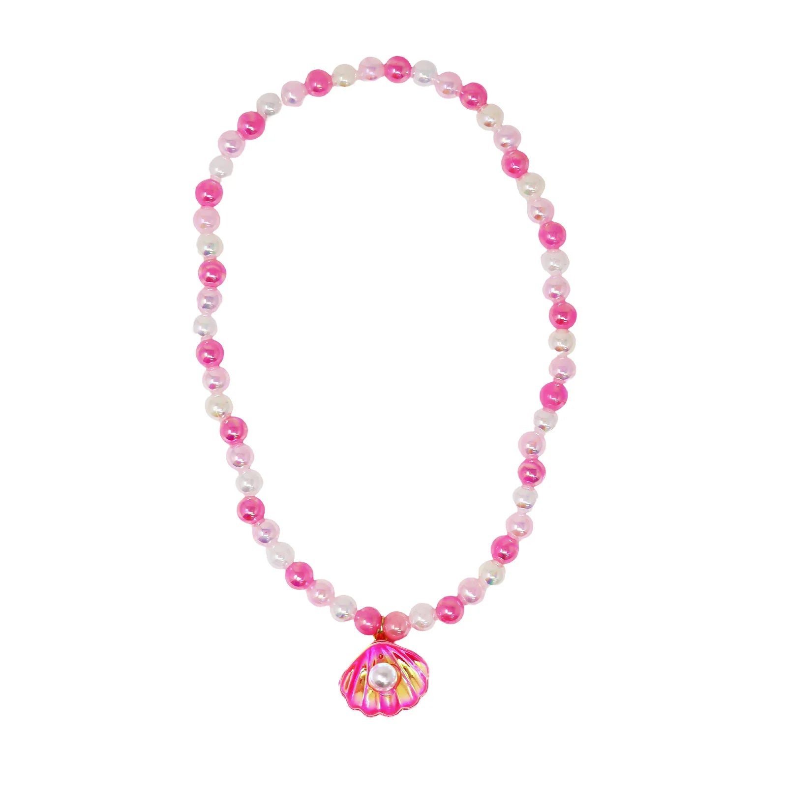 MERMAID SHELL NECKLACE: PINK