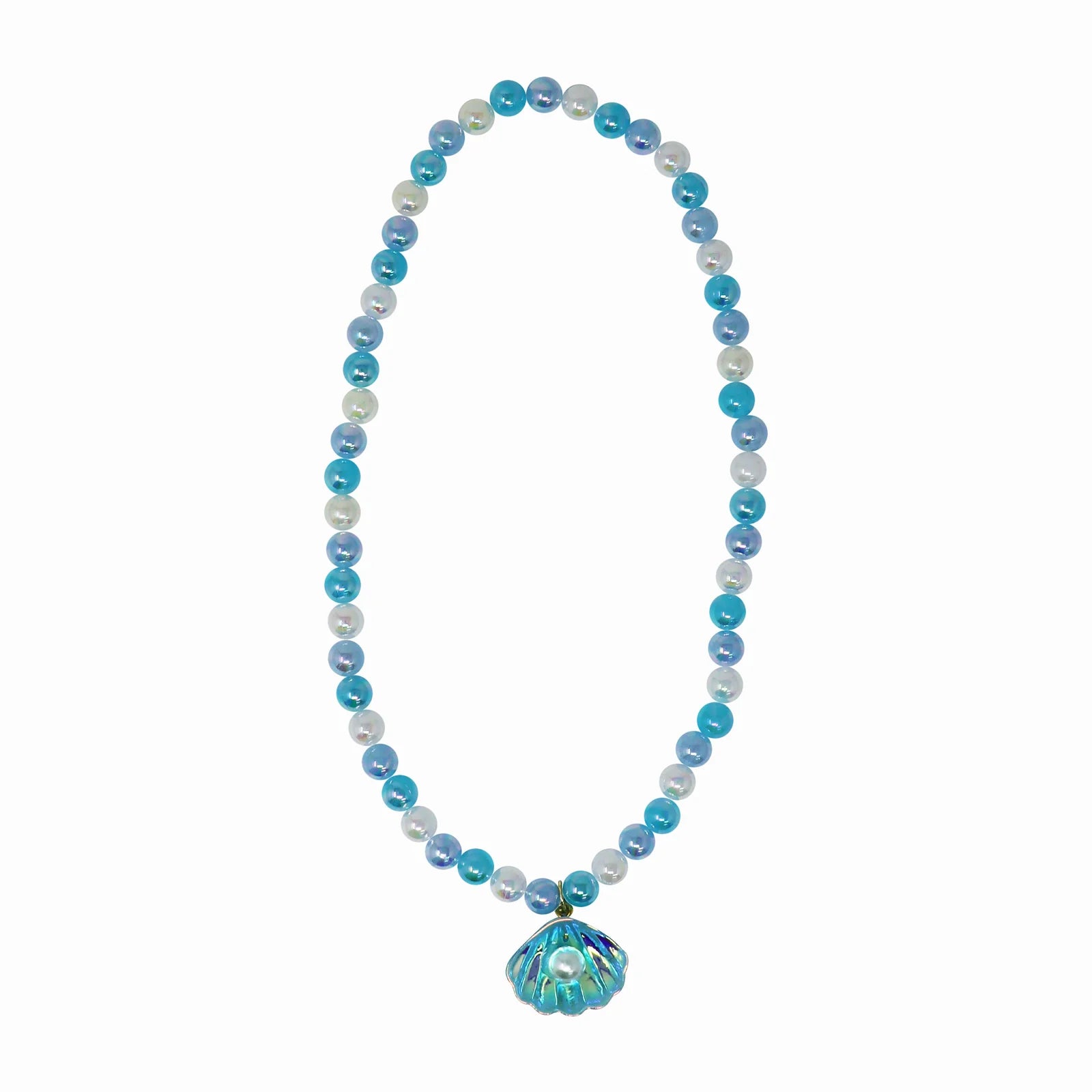 MERMAID SHELL NECKLACE: BLUE