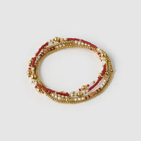ARMS OF NELLIE BRACELET: BURGUNDY