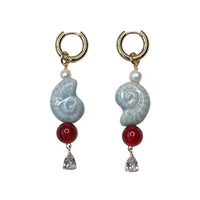 NOTTE WAVE EARRINGS: AZURE