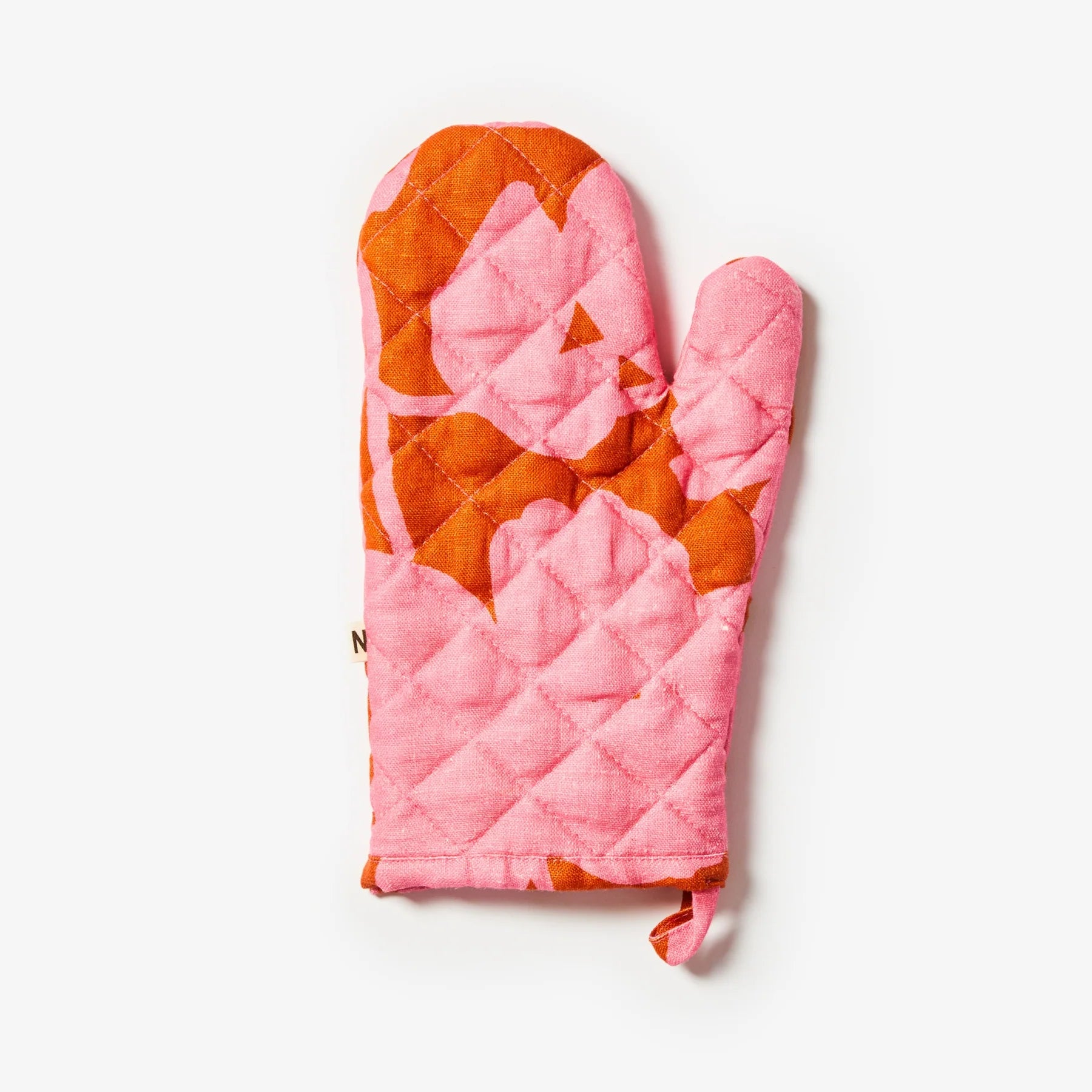 BONNIE AND NEIL OVEN MITT: CARMINE PINK