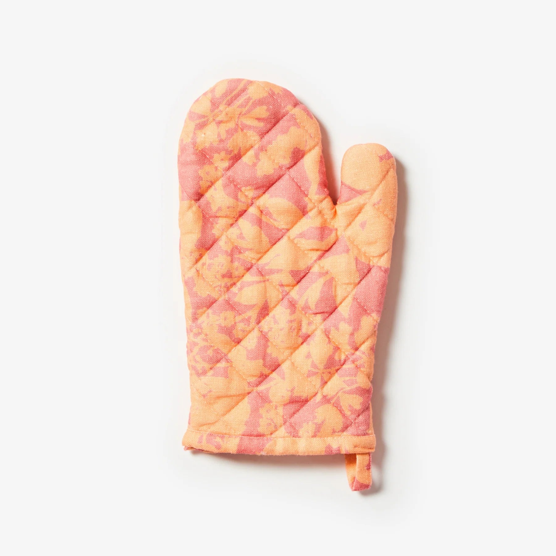 BONNIE AND NEIL OVEN MITT: HERBS PINK PEACH