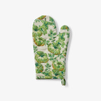 BONNIE AND NEIL LINEN OVEN MITT: HEIRLOOM GREEN