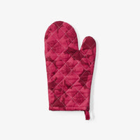 BONNIE AND NEIL LINEN OVEN MITT: JARDIN CERISE