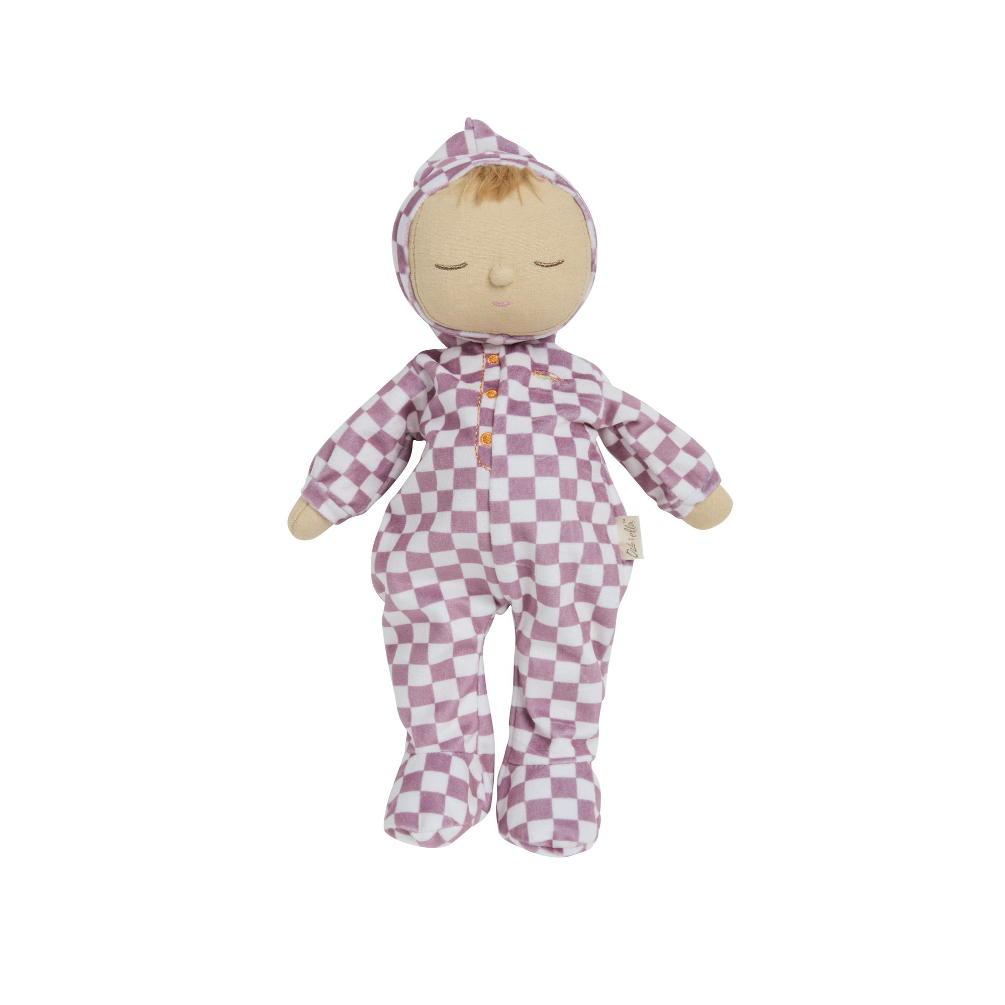 OLLI ELLA DOZY DINKUM DOLL:  TWINKLE PLUM CHECK