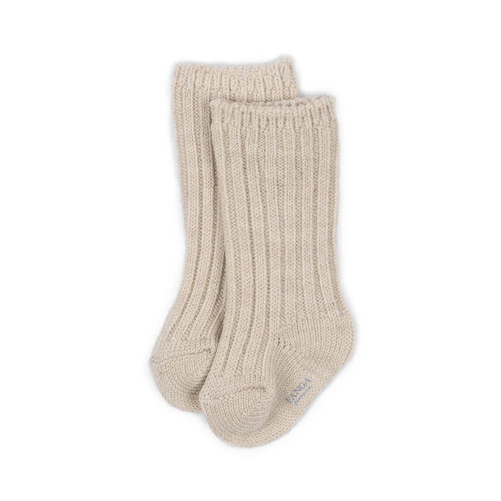 KONGES SLOJD LANA HEAVY KNITTED SOCKS: SAND