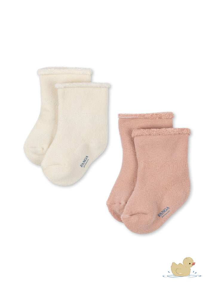 Konges Sloejd Vicino Terry Socks 2pc Cameo Rose packshot