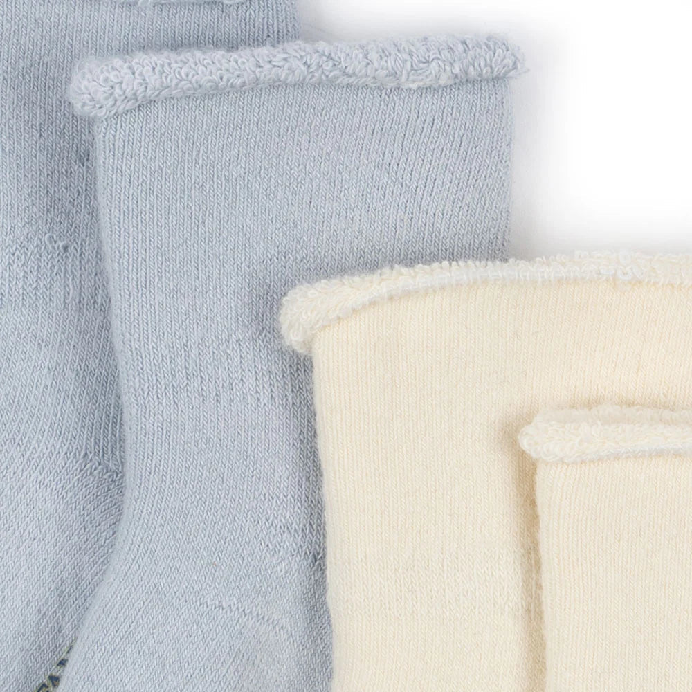 KONGES SLOJD VICINO TERRY SOCKS 2PC: GREY DAWN