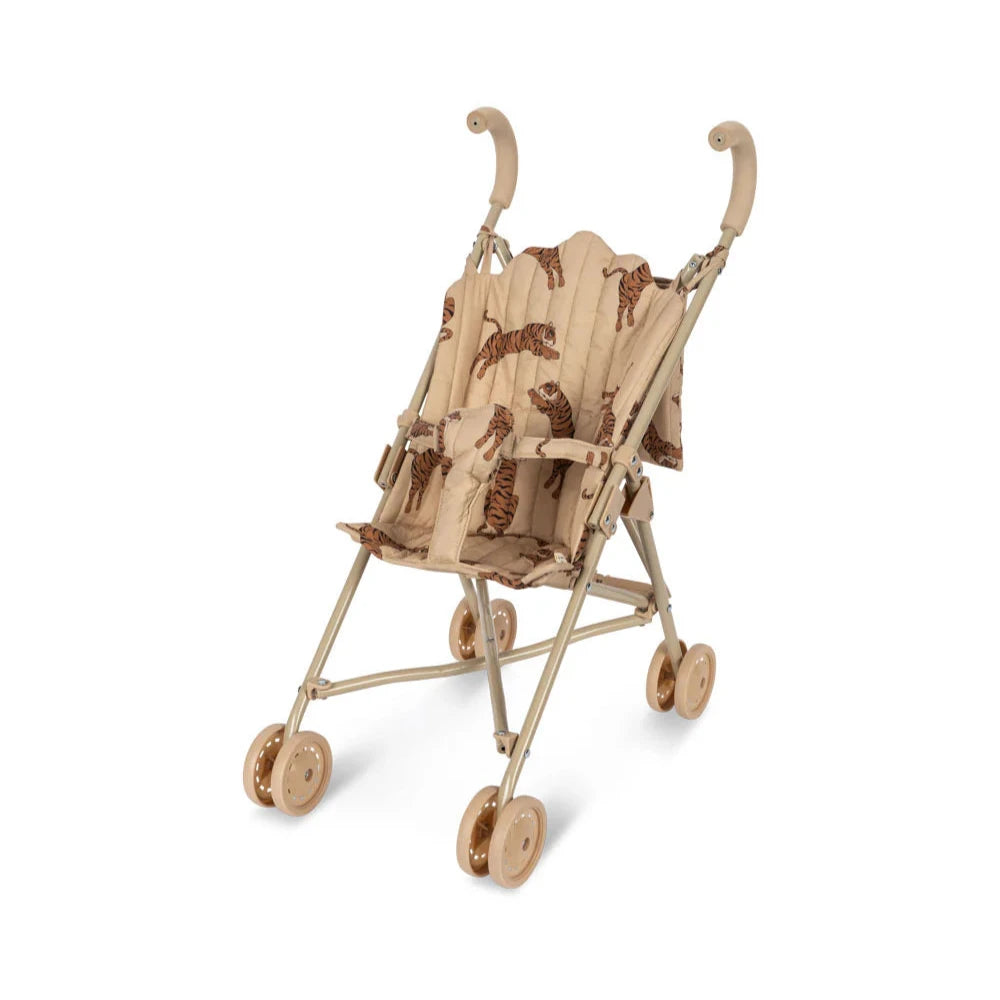 KONGES SLOJD DOLL STROLLER: TIGER OXFORD TAN