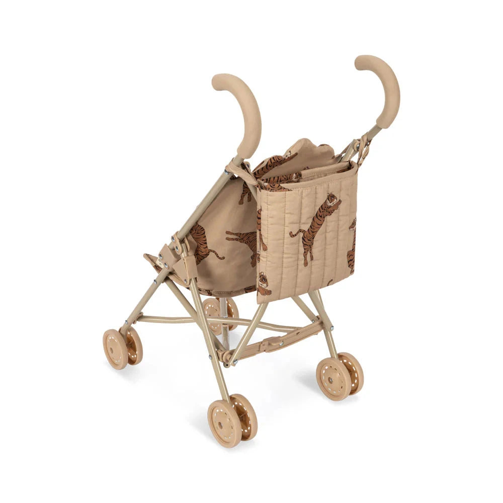 KONGES SLOJD DOLL STROLLER: TIGER OXFORD TAN