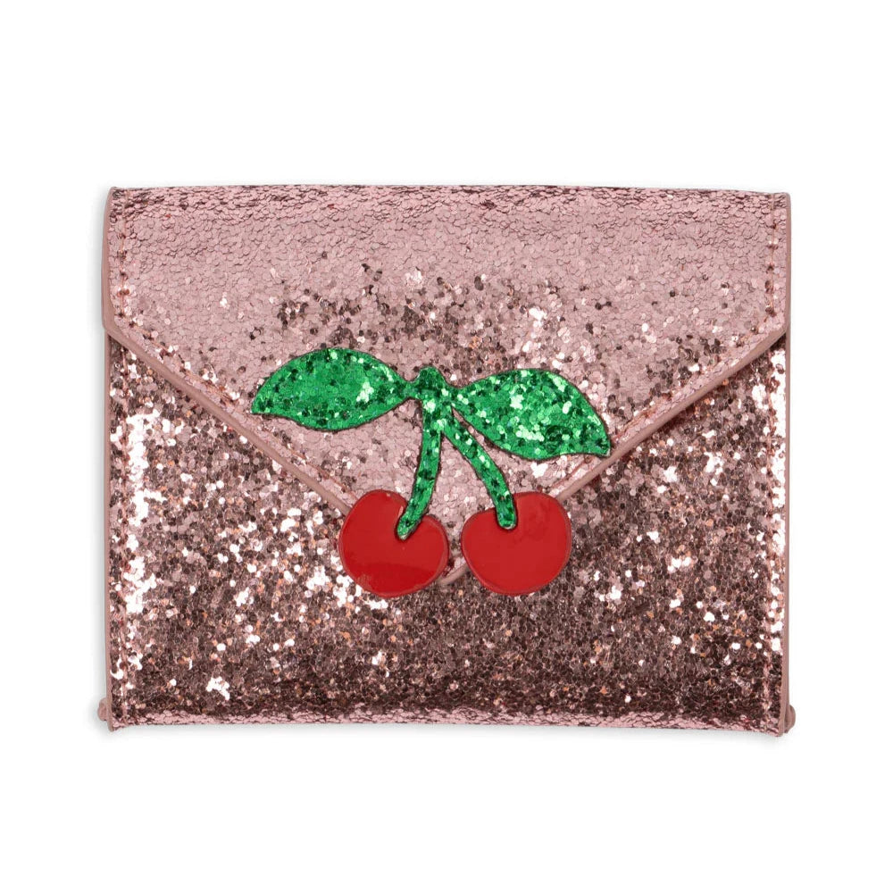 KONGES SLOJD LOVE LETTER WALLET: PINK GLITTER