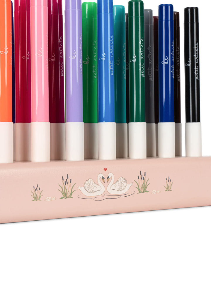 Konges Sløjd Markers In Wooden Block 24pc: Mizumi Big - packshot