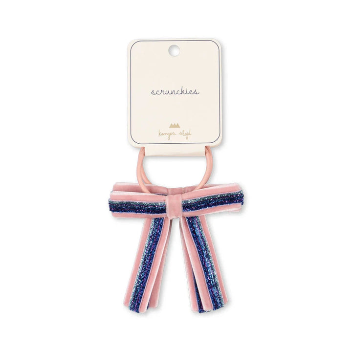KONGES SLOJD VELVET BOW ELASTICS 2PC: MELLOW ROSE