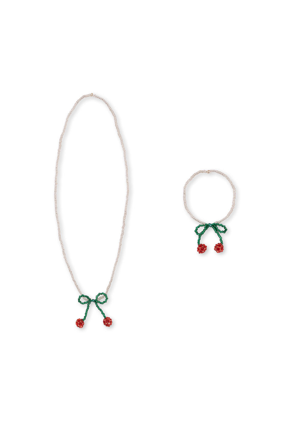 Konges Sløjd Pearly Necklace &amp; Bracelet 2pc - cherry packshot