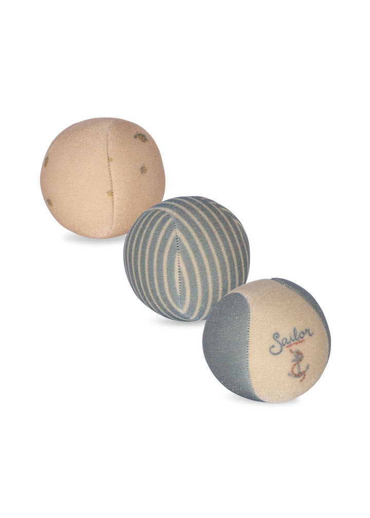 Konges Sløjd Neoprene Beach Ball 3pc Lemon - packshot