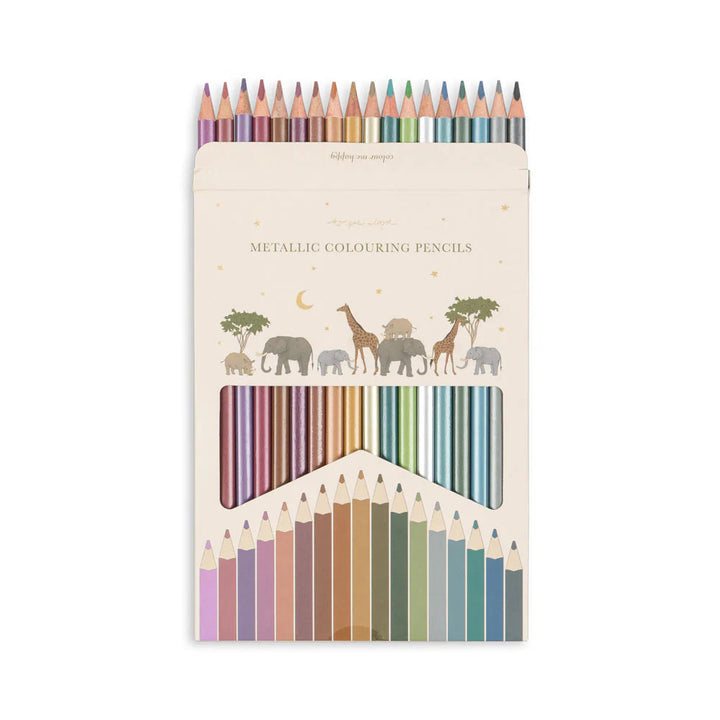 KONGES SLOJD METALLIC COLORING PENCILS: MULTI