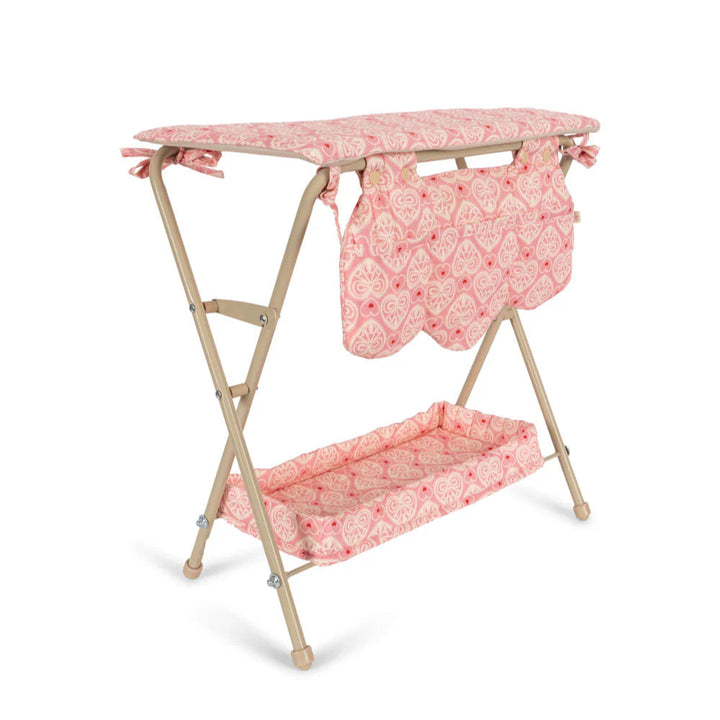 KONGES SLOJD DOLL CHANGING TABLE: LACY PINK