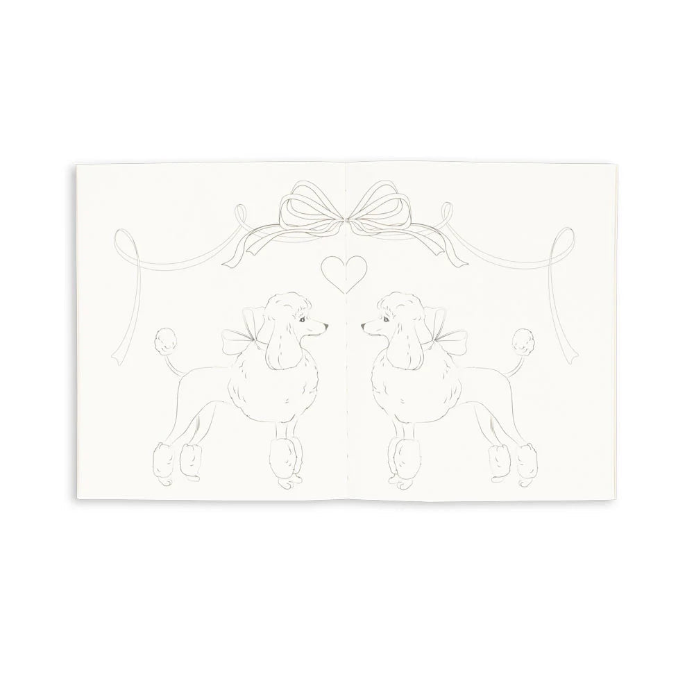 KONGES SLOJD COLOURING BOOK &amp; PENCILS: GREEN TEA CHECK