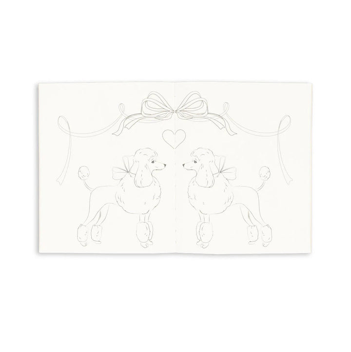 KONGES SLOJD COLOURING BOOK &amp; PENCILS: GREEN TEA CHECK