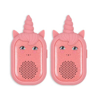 KONGES SLOJD GLITTER UNICORN WALKIE TALKIE: SPARKLING PINK