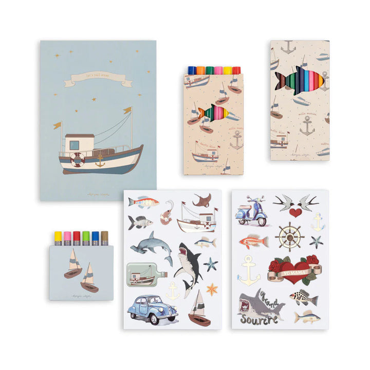 KONGES SLOJD LITTLE ARTISTS SET: SAIL AWAY
