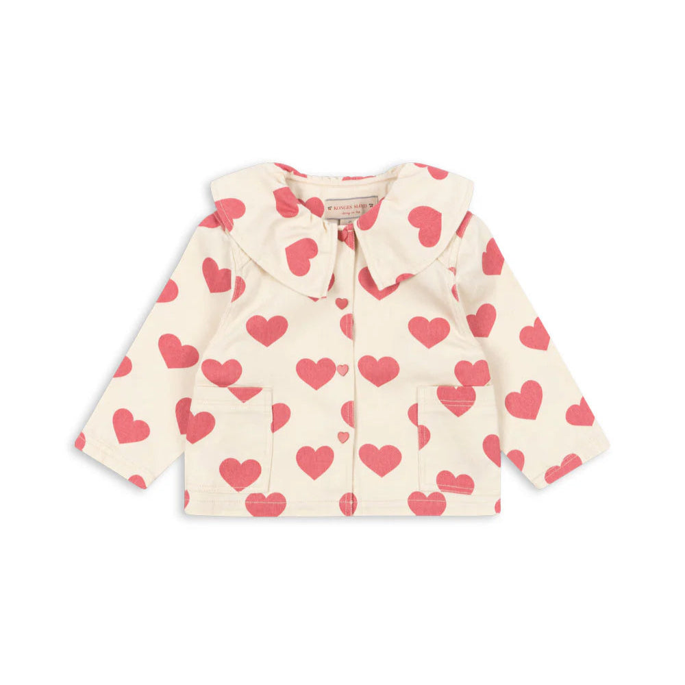 KONGES SLOJD MAGOT COLLAR JACKET: BON COEUR PINK