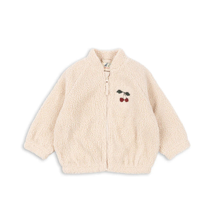 KONGES SLOJD JAZZ TEDDY BOMBER JACKET: SAND DOLLAR