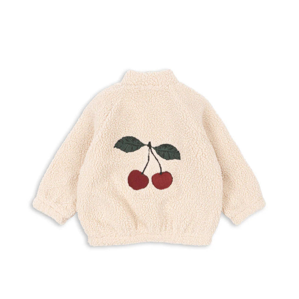 KONGES SLOJD JAZZ TEDDY BOMBER JACKET: SAND DOLLAR