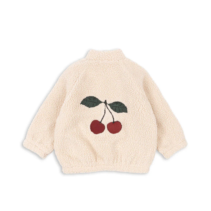 KONGES SLOJD JAZZ TEDDY BOMBER JACKET: SAND DOLLAR