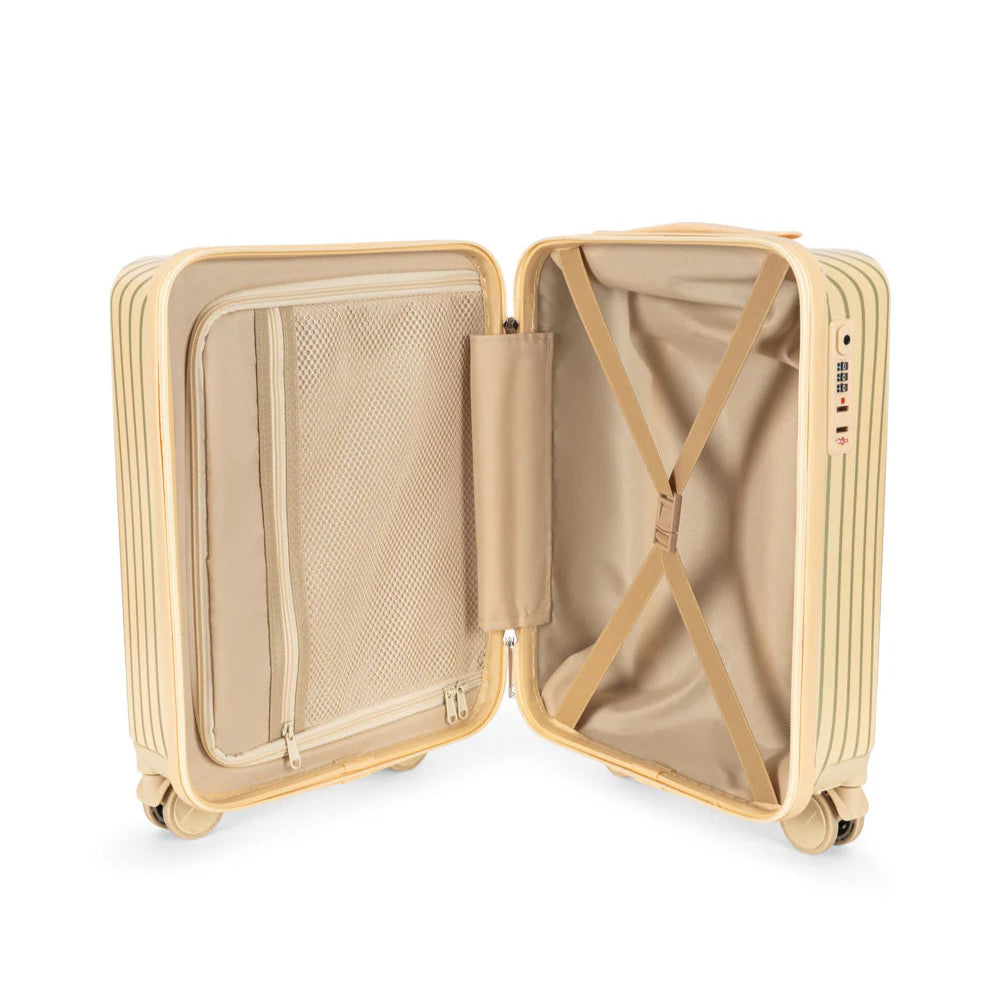 KONGE SLOJD TRAVEL SUITCASE: TEA STRIPE