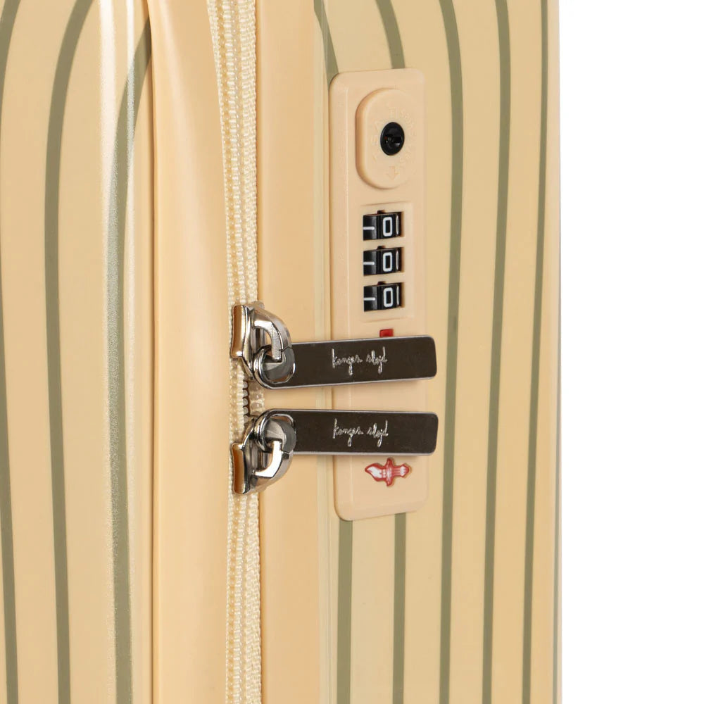 KONGE SLOJD TRAVEL SUITCASE: TEA STRIPE